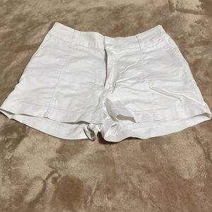 White Jean Shorts